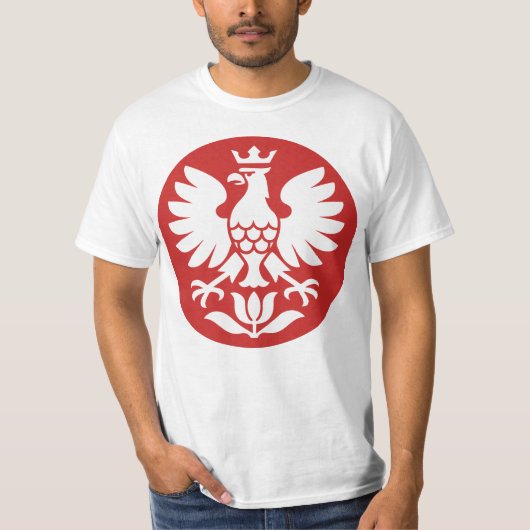 Pools Slavisch Adelaar Volkssymbool T-shirt (Voorkant)