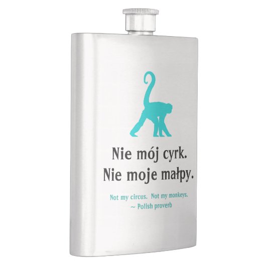 Pools spreekwoord heupfles (Rechts)