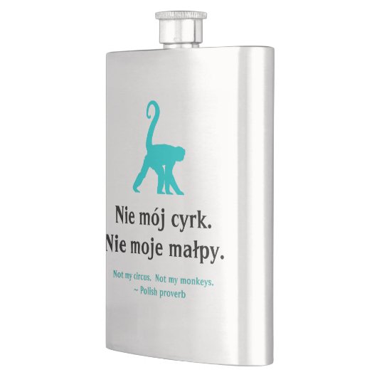 Pools spreekwoord heupfles (Links)