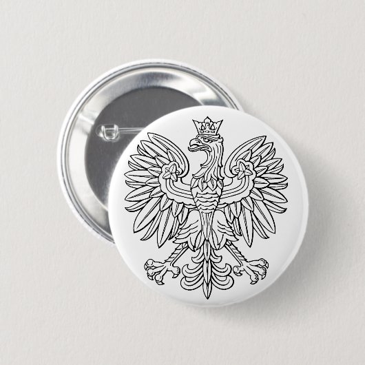 Pools symbool ronde button 5,7 cm (Voorkant /achterkant)