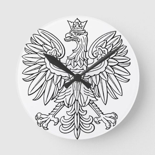 Pools symbool ronde klok (Voorkant)