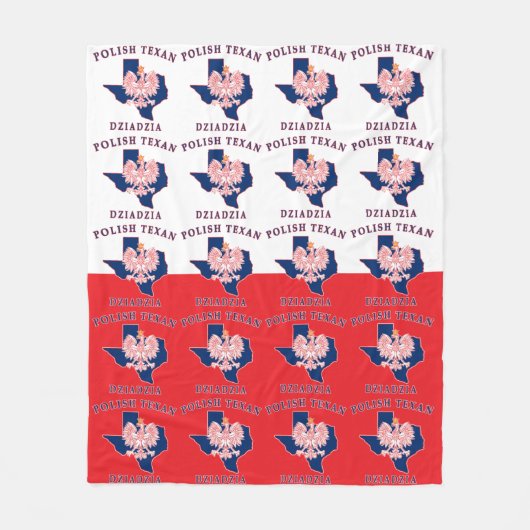 Pools Texan Dziadzia Fleece Deken (Voorkant)