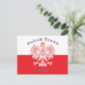 Pools Texan Eagle Busia Briefkaart (Staand voorkant)
