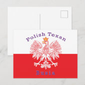 Pools Texan Eagle Busia Briefkaart (Voorkant / Achterkant)