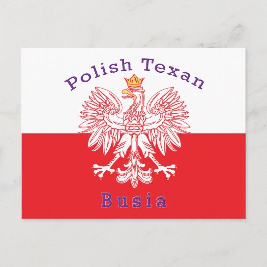 Pools Texan Eagle Busia Briefkaart (Voorkant)