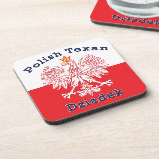 Pools Texan Eagle Dziadek Bier Onderzetter (Linkerzijde)