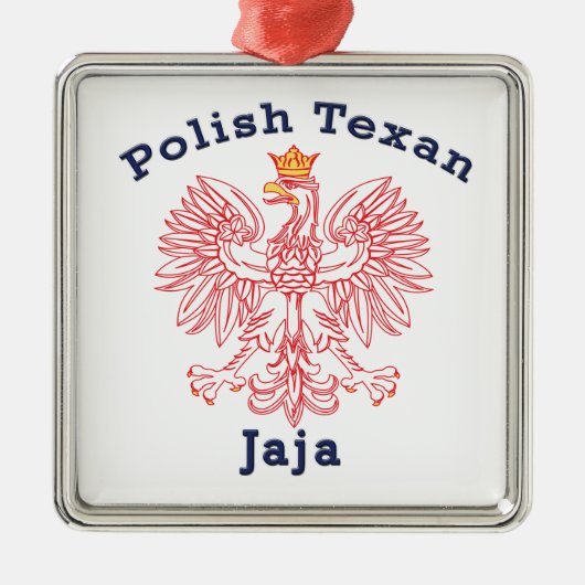 Pools Texan Eagle Jaja Metalen Ornament (Voorkant)