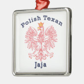 Pools Texan Eagle Jaja Metalen Ornament (Links)