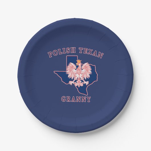 Pools Texan Granny Papieren Bordje (Voorkant)