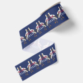 Pools Texan White Stork Grosgrain Lint (Achterkant)