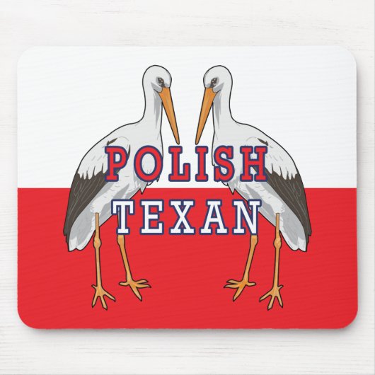 Pools Texan White Stork Muismat (Voorkant)