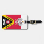 Pools Vlag, tas labels, Polen / Gepersonaliseerd Bagagelabel (Voorkant horizontaal)