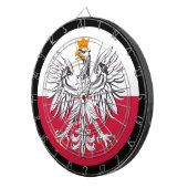 Pools vlaggendartboard en darts/spelboard dartbord (Voorkant Rechts)