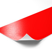 Pools vlaggensymbool rood wit foto afdruk (Hoek)