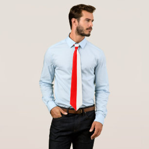 Pools vlaggensymbool rood wit stropdas