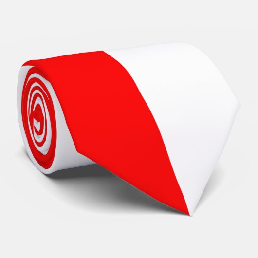 Pools vlaggensymbool rood wit stropdas (Opgerold)