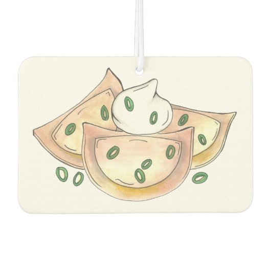 Pools voedsel Pierogi Dumplings Slowaaks Pierogies Luchtverfrisser (Voorkant)