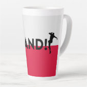 Pools voetbal latte mok (Rechterhoek)