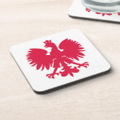 Pools wapen adelaar bier onderzetter (Linkerzijde)