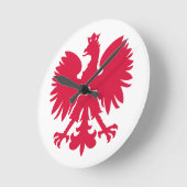 Pools wapen adelaar ronde klok (Hoek)