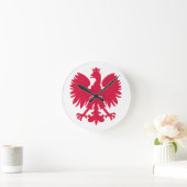 Pools wapen adelaar ronde klok (Huis)
