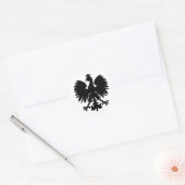 Pools wapen adelaar ronde sticker (Envelop)