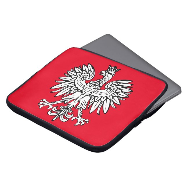 Pools wapenschild laptop sleeve (Voorkant top)