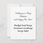 Pools Wesołych Świąt Merry Kerstman Mary (Achterkant)