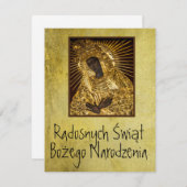 Pools Wesołych Świąt Merry Kerstman Mary (Voorkant / Achterkant)