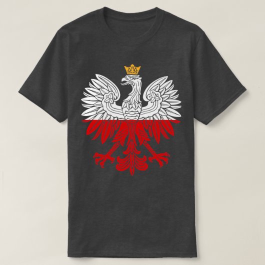 Pools Witte Eagle Polen Polska Design T-shirt (Design voorkant)