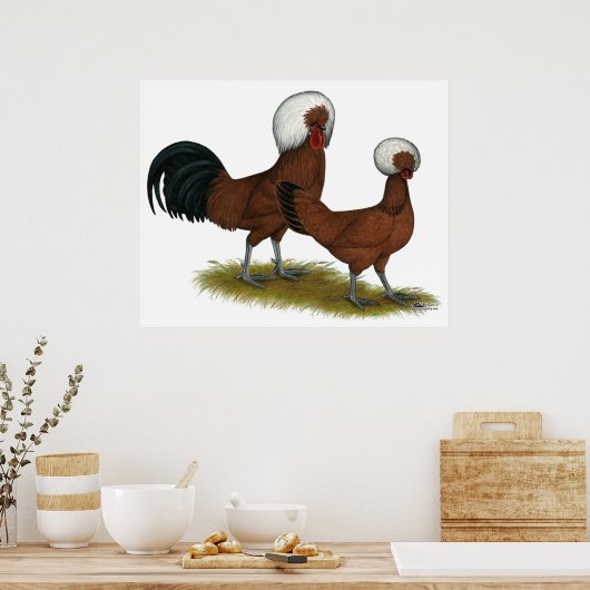 Pools: Witte kreuken Poster (Keuken)