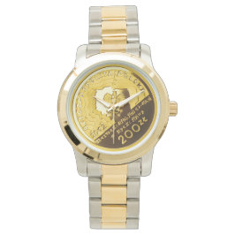 Poolse 200 zloty munt op twee tonen horloge