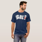 Poolse achternaam SKI Polen populaire naam Dyngus T-shirt (Voorkant volledig)