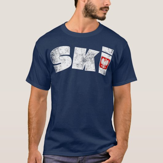 Poolse achternaam SKI Polen populaire naam Dyngus T-shirt (Voorkant)