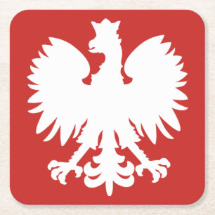 Poolse Adelaar achtbaan Kartonnen Onderzetters