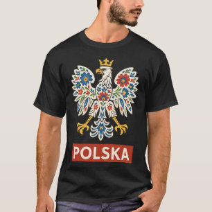 Poolse Adelaar Bloemrijke Folklore Polska T-shirt