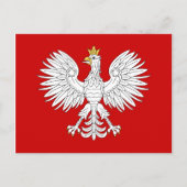 Poolse adelaar briefkaart (Voorkant)