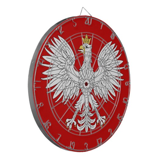 Poolse adelaar dartbord (Voorkant Links)