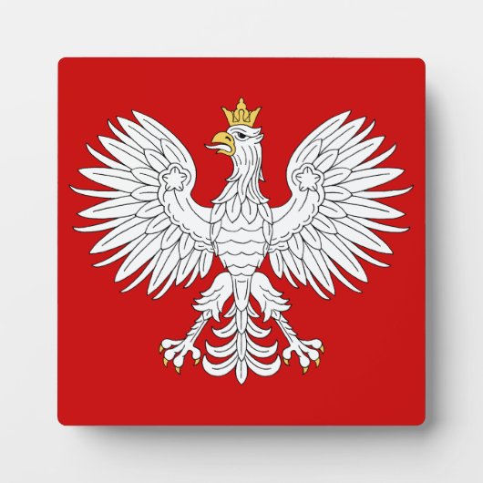 Poolse adelaar fotoplaat (Voorkant)