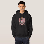 Poolse adelaar in rood hoodie (Voorkant volledig)