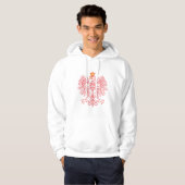 Poolse adelaar in rood hoodie (Voorkant volledig)