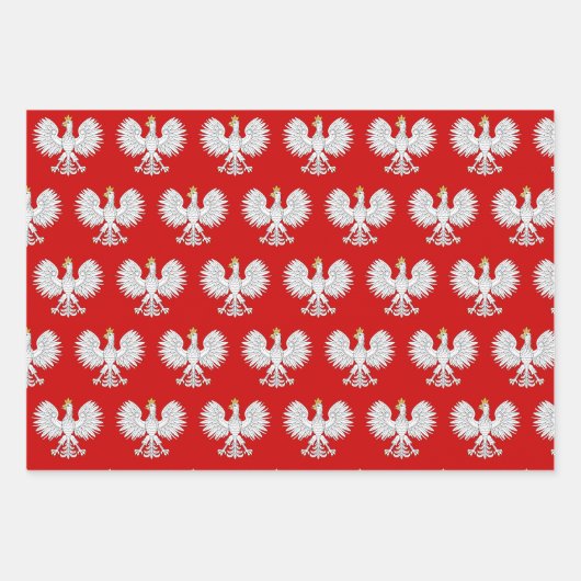 Poolse adelaar inpakpapier vel (Voorkant 2)