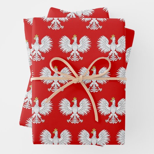 Poolse adelaar inpakpapier vel (In situ)
