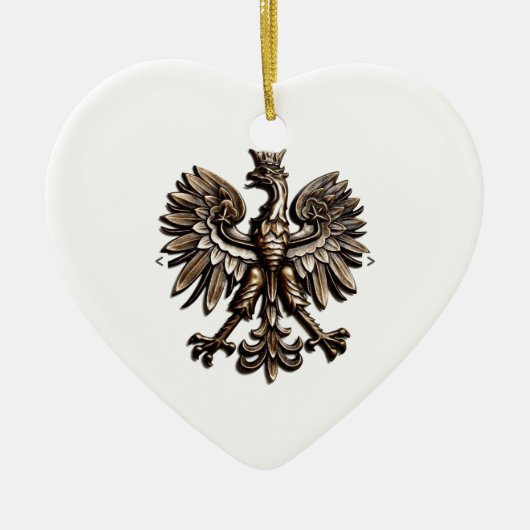 Poolse adelaar keramisch ornament (Voorkant)