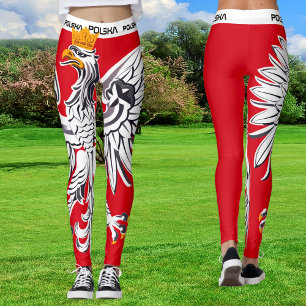Poolse Adelaar Leggings, Polen sport, vlag, Polska Leggings