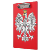 Poolse adelaar met gouden kroon clip board klembord (Links)