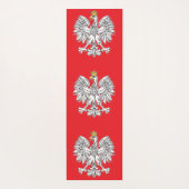 Poolse adelaar met gouden kroon yoga mat (Achterkant)