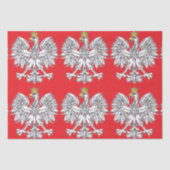 Poolse adelaar met gouden kroonpapier tissuepapier (Voorkant)