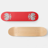 Poolse adelaar met gouden kroonskateboard skateboard (Horizontaal)