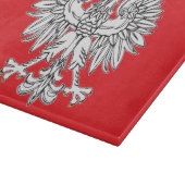 Poolse adelaar met gouden kroonsnijvlak snijplank (Hoek)